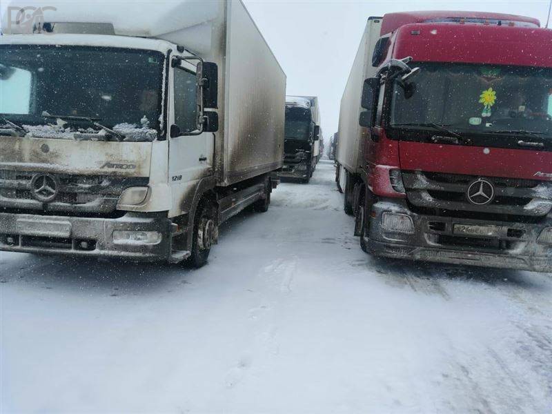 В Ростовской области из-за непогоды ограничивают движение по федеральным трассам