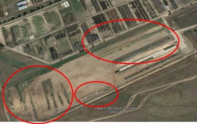 Сервис Google Earth зафиксировал скопление военной техники на границе Ростовской области и Украины