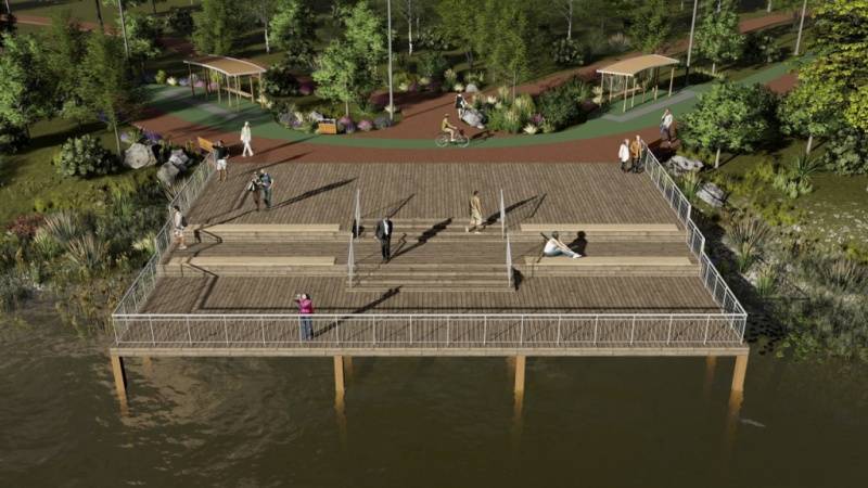 Строительство экопарка вдоль реки Темерник завершат до конца 2021 года