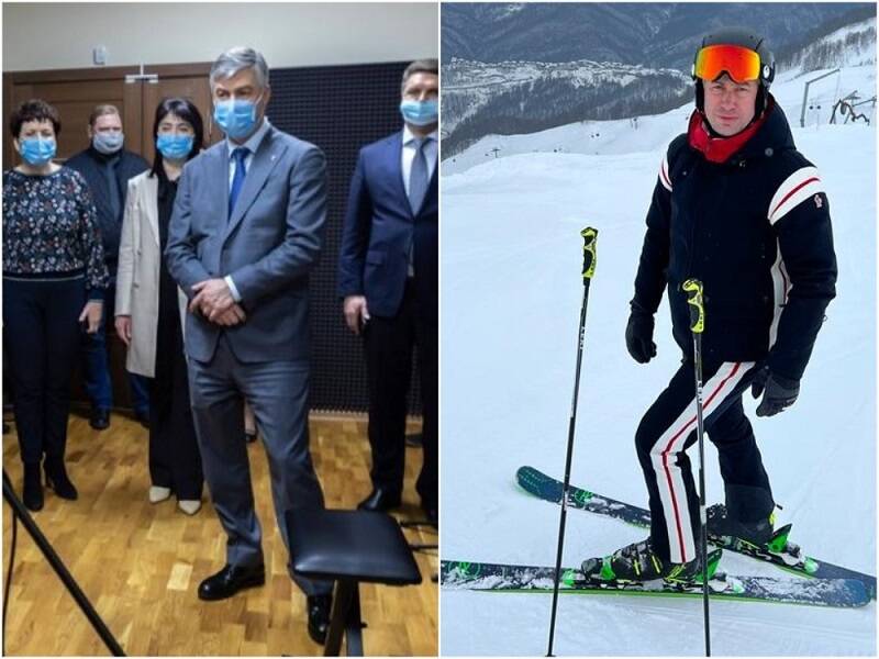 Отдыхающий на лыжном курорте Логвиненко успел открыть школу в Ростове 16 февраля