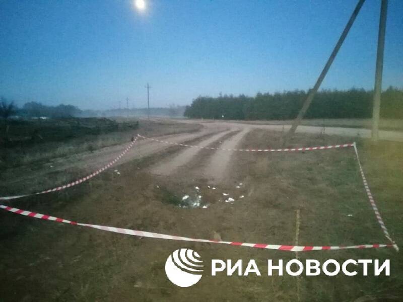 Опубликованы кадры с места взрыва в Ростовской области у границы с Украиной