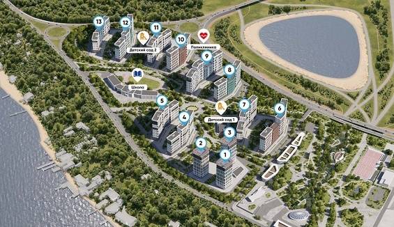 В первый жилой микрорайон Ростова на левом берегу Дона будет вложено более 22 млрд рублей