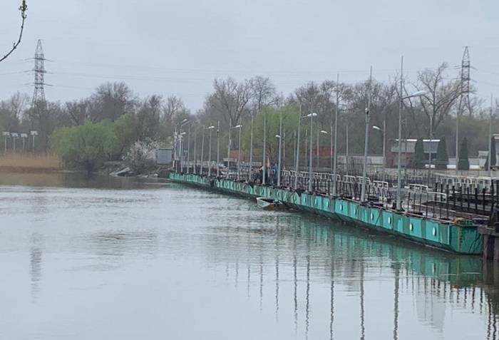 В Ростове понтонный мост на Зеленый остров откроется 25 апреля