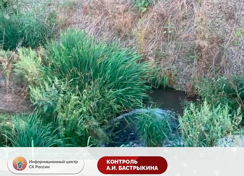 На текущие со стороны Суворовского в Темерник нечистоты обратил внимание Александр Бастрыкин